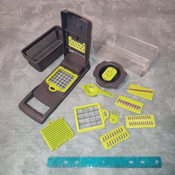 Vegetable Chopper Mandolin Slicer Food Veggie Cheese Grater Cutter Dicer - Picture 3 of 9